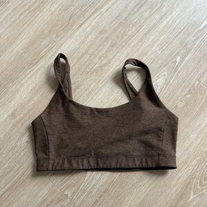 Brown outdoor voices sports bra
